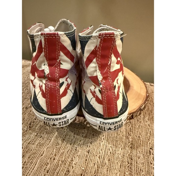 Converse High top Chuck Taylor High Union Jack Flag Sneakers Unisex M-11 Rare - Picture 12 of 16